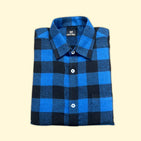 Blue Black Checks Dad Twinning Shirt