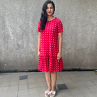 Red Hearts Shift Dress