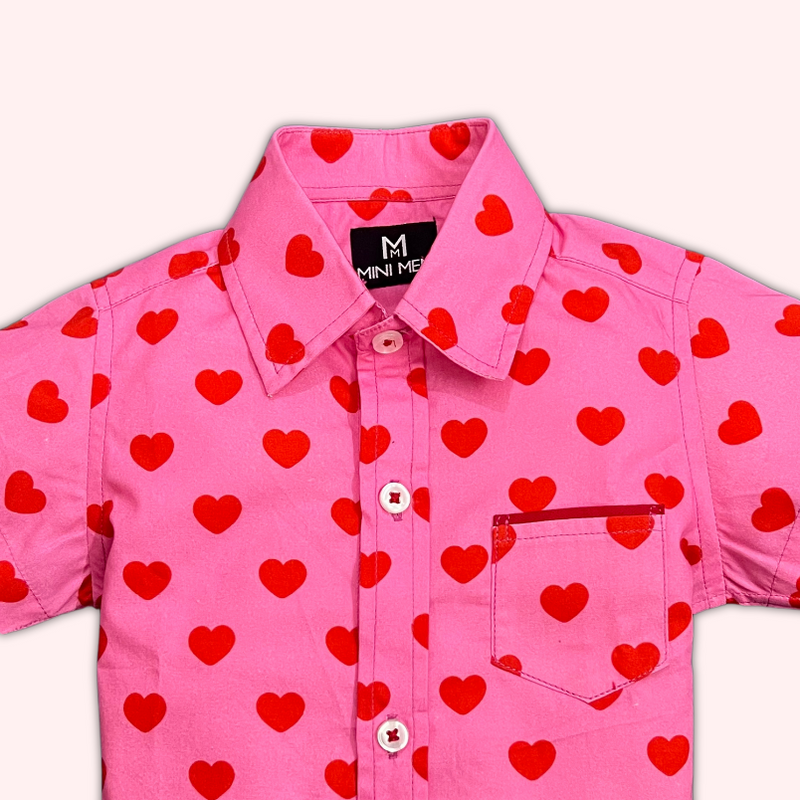 Classic Pink Dad Twinning Shirt