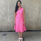 Pink Hearts Shirt Dress