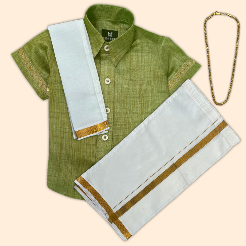 Button-Down Shirt & Dhoti Set