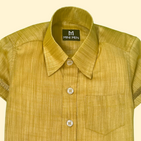 Sugarcane Yellow Dad Twinning Silk Shirt