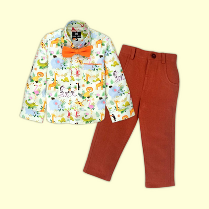 Wild Party and Rust Pant - Pant Shirt Set