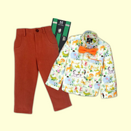 Wild Party Suspender Set - Green