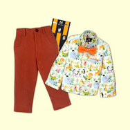 Wild Party Suspender Set - Orange