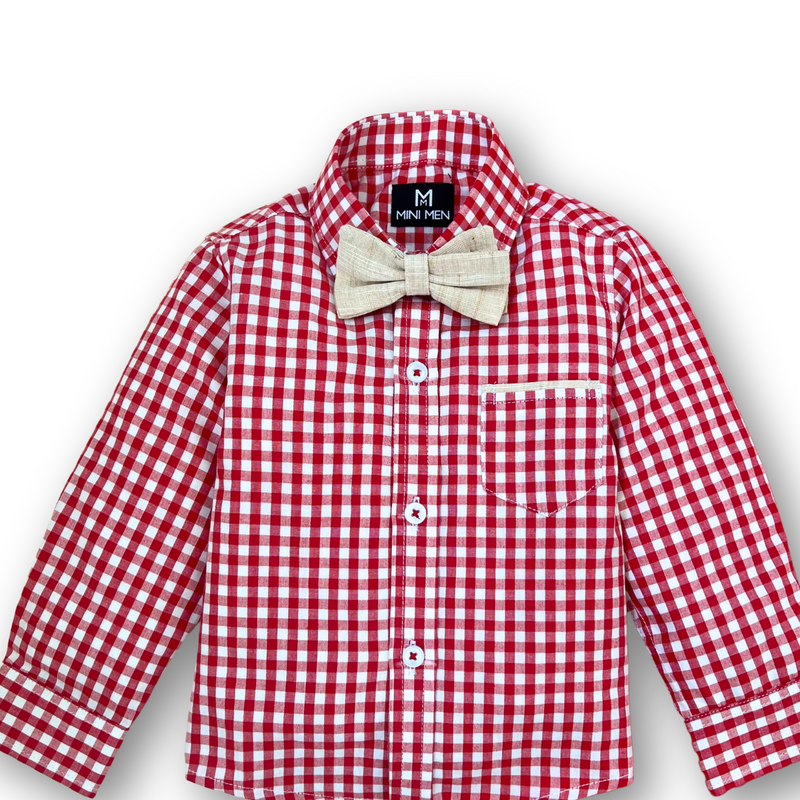 Winter Checks Dad Twinning Shirt