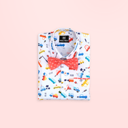 Vroom Vroom - Transportation Car - Bow Tie Shirt