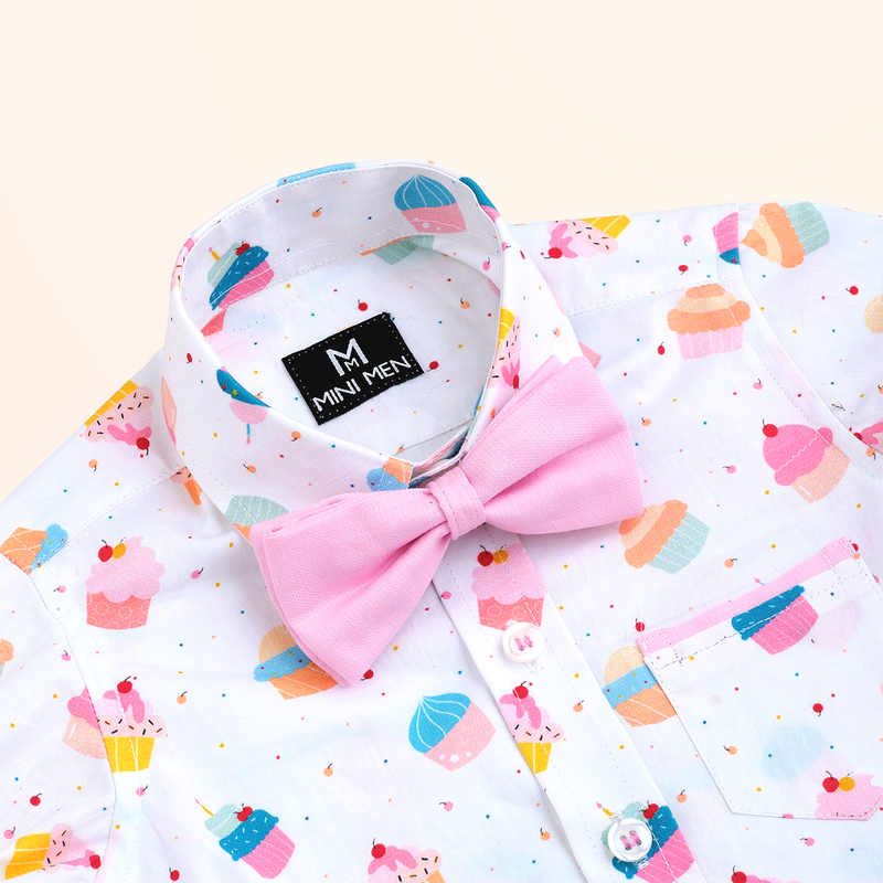 Sweet Treats - Cupcakes - Bowtie Shirt and Waistcoat