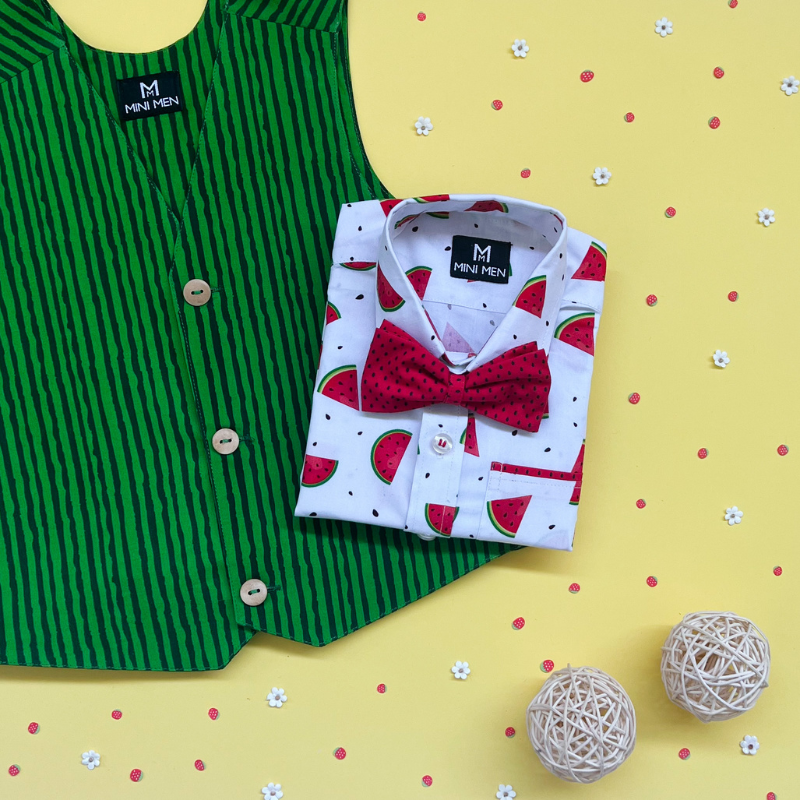Cocomelon Inspired - Bowtie Shirt and Waistcoat