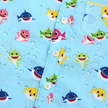 Baby Shark and Royal Blue Pant - Pant Shirt Set