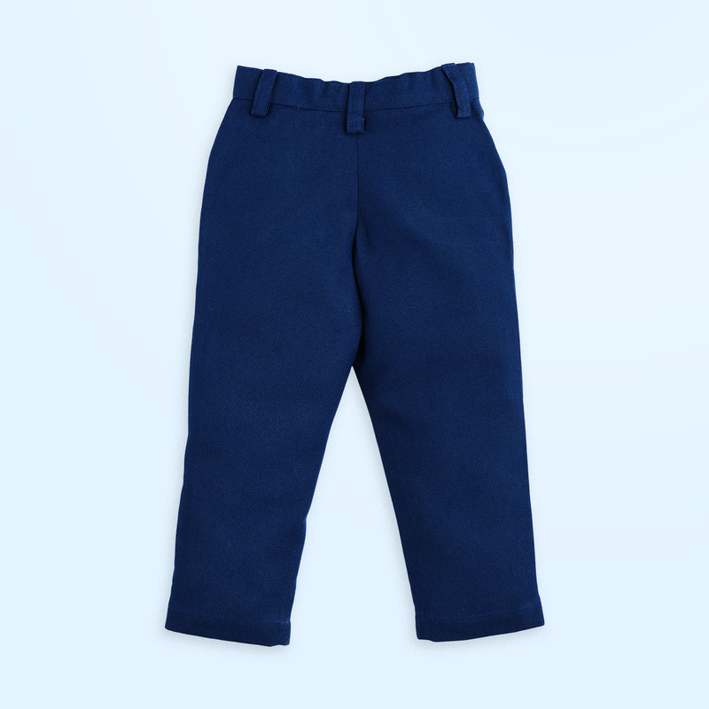 Lil Man and Navy Pant - Pant Shirt Set