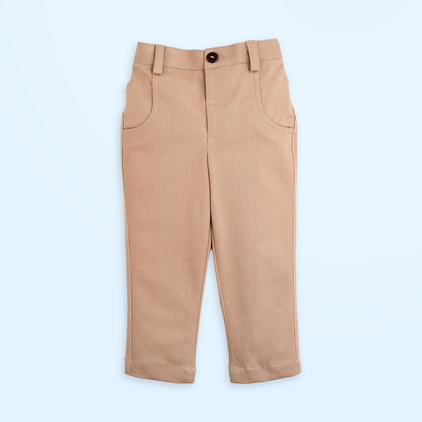 Lil Man and Beige Pant - Pant Shirt Set
