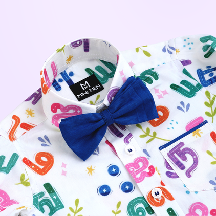 Tamil and Royal Blue Pant - Pant Shirt Set