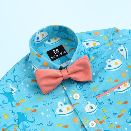 Under the Sea and Peach Pant - Pant Shirt Set