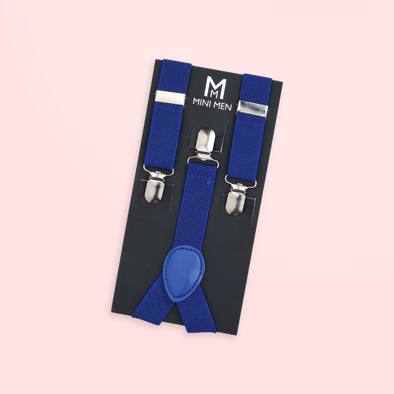 Vroom Vroom Suspender Set - Royal Blue