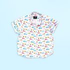 Beep Beep and Blue Shorts - Shorts Shirt Set