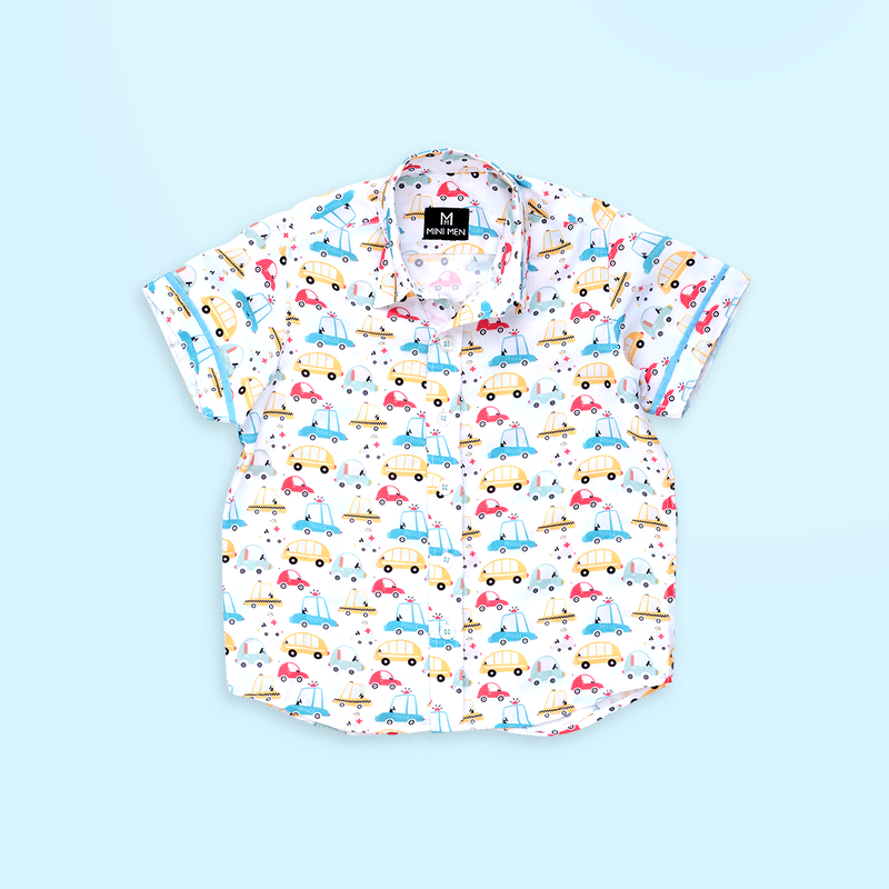 Beep Beep and Blue Shorts - Shorts Shirt Set