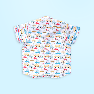 Beep Beep and Blue Shorts - Shorts Shirt Set