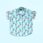 Cool Crocodile and Orange Shorts - Shorts Shirt Set
