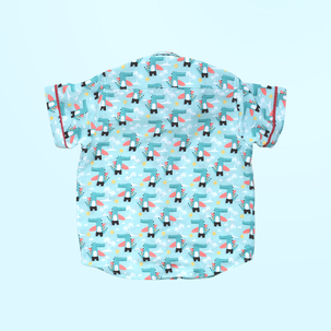 Cool Crocodile and Orange Shorts - Shorts Shirt Set