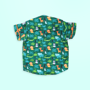 Jungle Safari and Yellow Shorts - Shorts Shirt Set