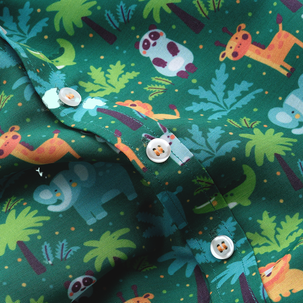 Jungle Safari and Yellow Shorts - Shorts Shirt Set