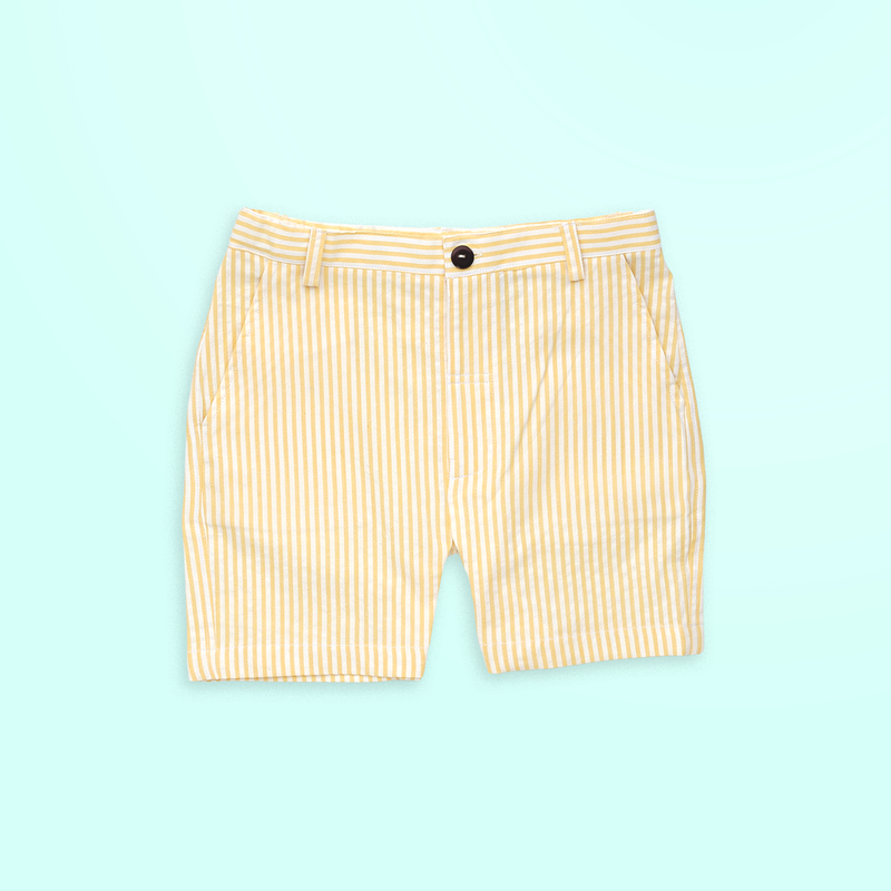 Jungle Safari and Yellow Shorts - Shorts Shirt Set