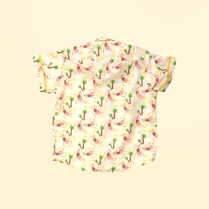 Naughty Monkey and Green Shorts - Shorts Shirt Set