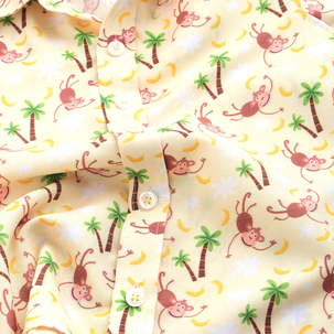 Naughty Monkey and Green Shorts - Shorts Shirt Set