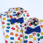 Building Blocks - Dad and Son Twinning Shirts