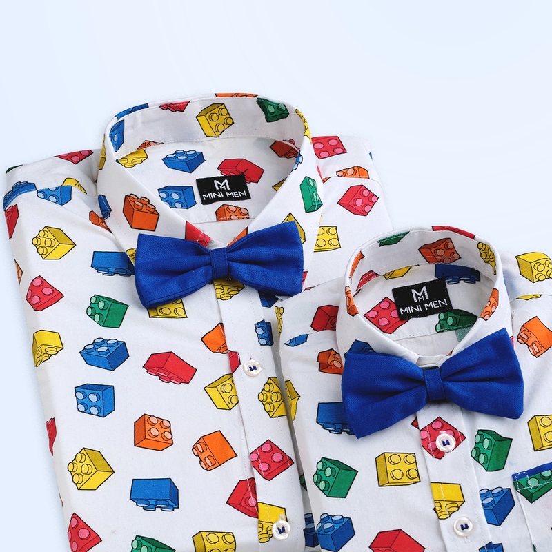 Building Blocks - Dad and Son Twinning Shirts