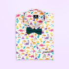 Colorful Dino - Dad and Son Twinning Shirts