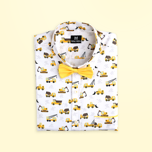 Construction Vehicles - Dad and Son Twinning Shirts