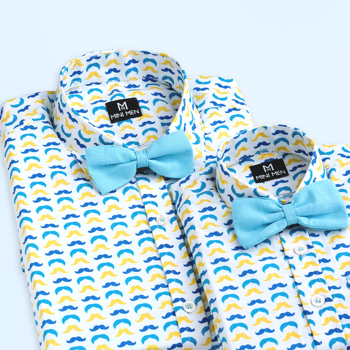 Sunbeam Yellow Cutwork Father Son Twinning