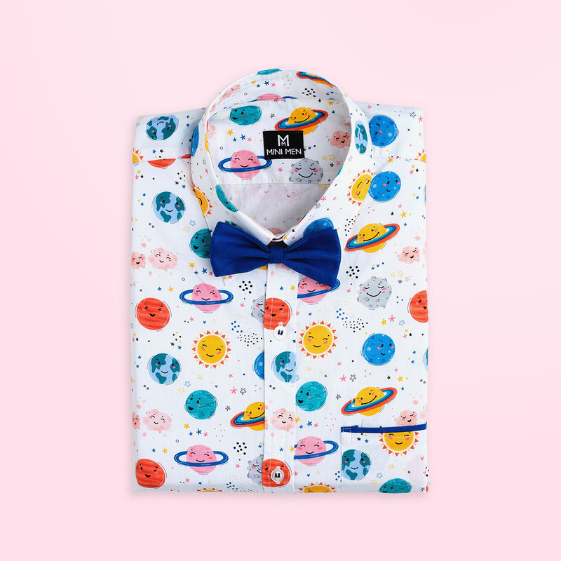 Space Explorer - Planets - Dad and Son Twinning Shirts