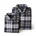 Classic Grey Checks Dad n Son Twinning Shirts
