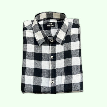 Vintage Grey Checks Dad Twinning Shirt