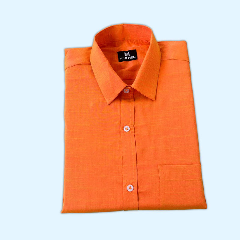 Bright Orange Dad n Son Shirts