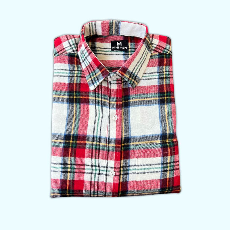 Noel Red Checks Son Shirt - (Add-on)