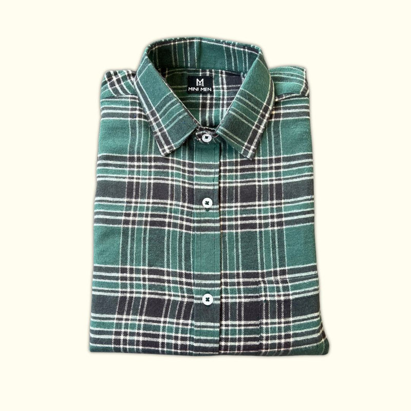 Holiday Pine Checks Son Shirt - (Add-on)