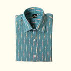 Teal Ikat Dad Twinning Shirt