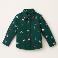 Jolly Good Times Printed Kids Shirt