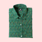 Green Ikat Dad Twinning Shirt