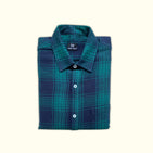 Emerald Green Checks Dad Twinning Shirt