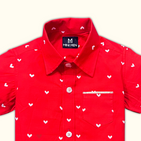 Little Heart Red Dad Twinning Shirt