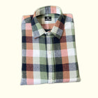 Classic Olive Brown Checks Dad n Son Twinning Shirts