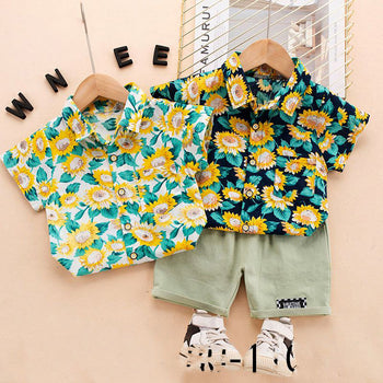 Sunflower Shirt Shorts set