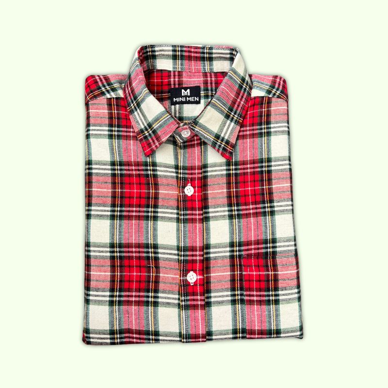 Classic Red Checks 2 Dad Twinning Shirt