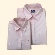 Pink Star Dad and Son Twinning Shirts