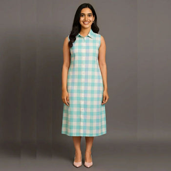 Pastel Green - Mom Twinning Shirt Dress